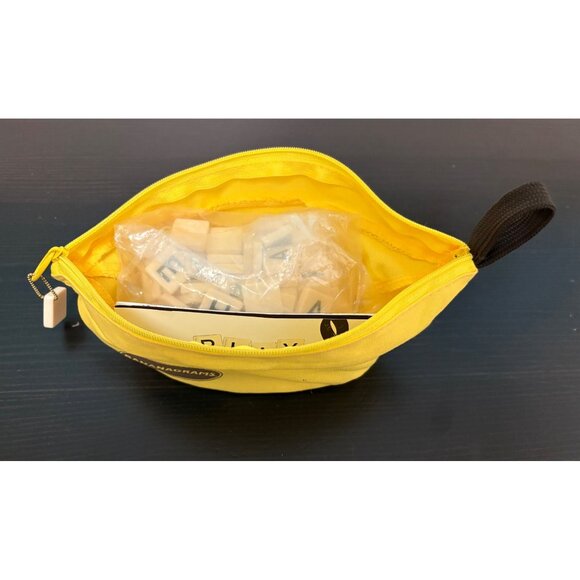 Bananagrams Word Game In Yellow Banana Pouch Letter Tiles Word-Race Game - Picture 4 of 7